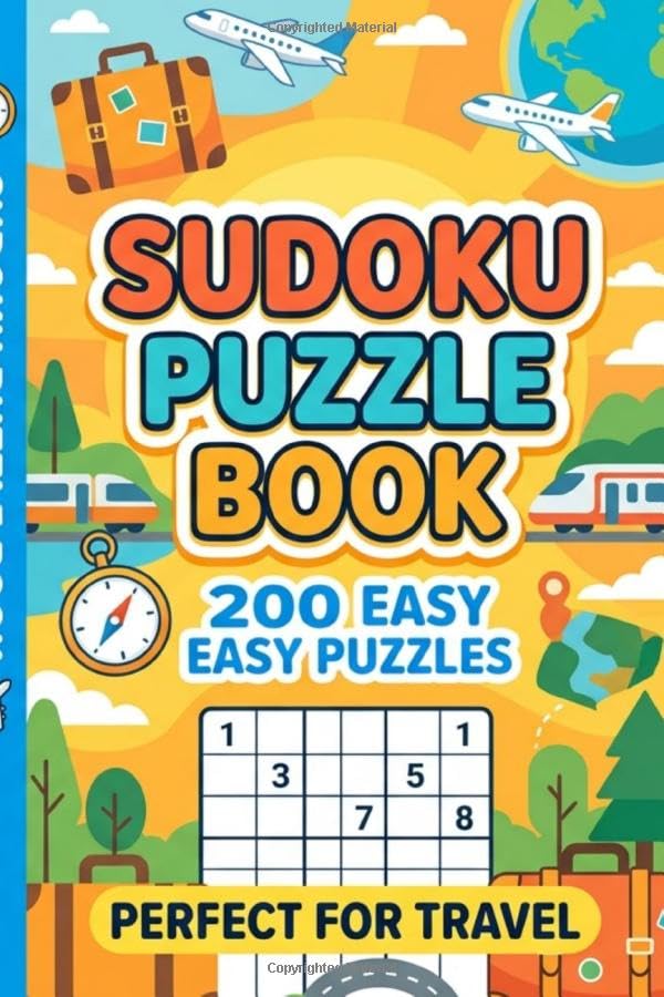 Book Cover: Easy Travel Sudoku Puzzle Book