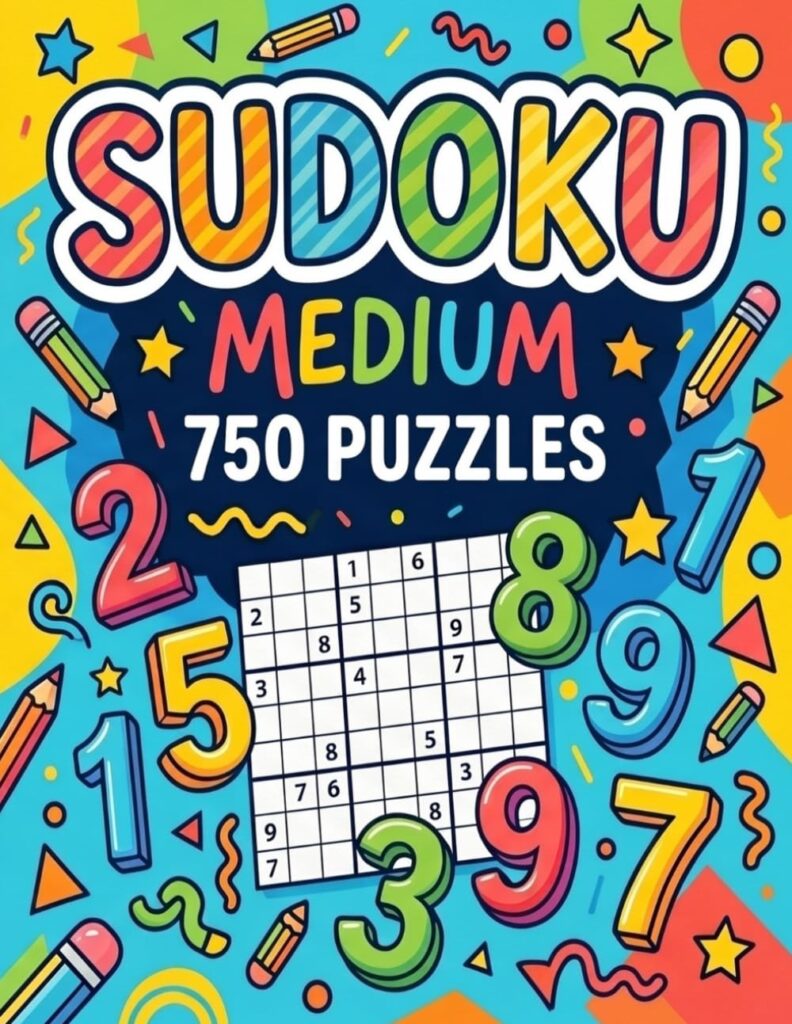 Book Cover: The Ultimate Medium Sudoku Puzzle Book